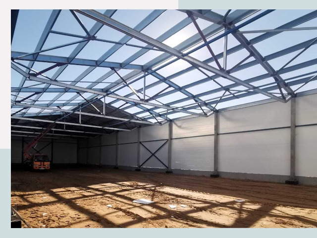 Строительство сенохранилищ в Грозном