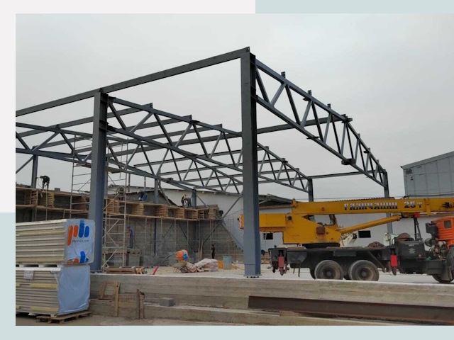 Строительство цехов в Грозном