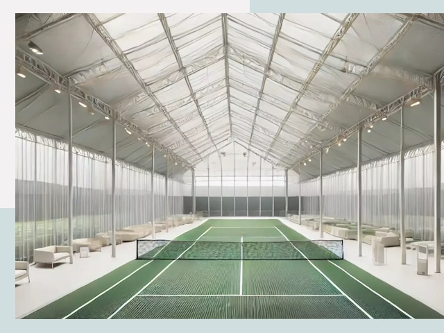 Строительство теннисных кортов в Грозном