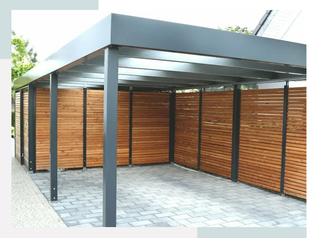 Навесы для парковки в Грозном