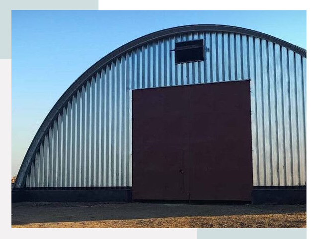 Бескаркасные ангары в Грозном