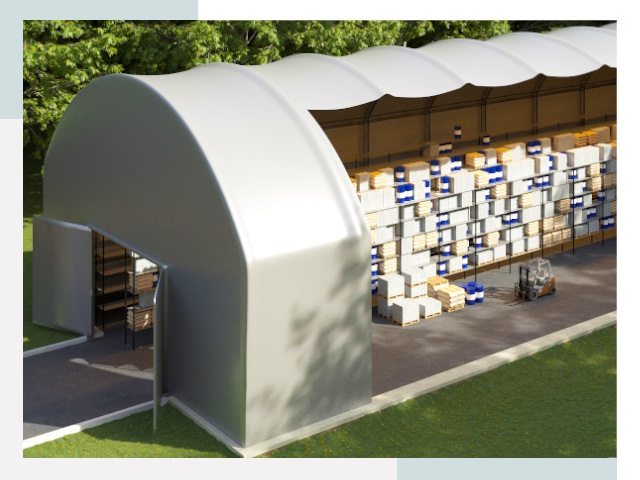 Тентовые ангары в Грозном