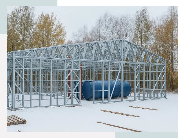 Металлические ангары в Грозном