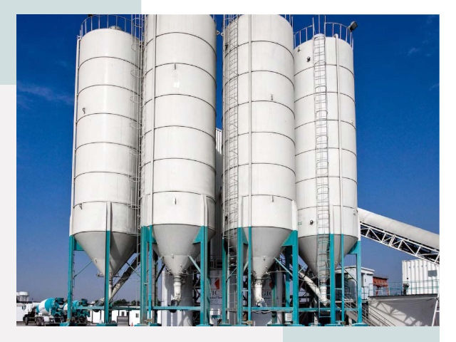 Строительство цементных силосов в Грозном