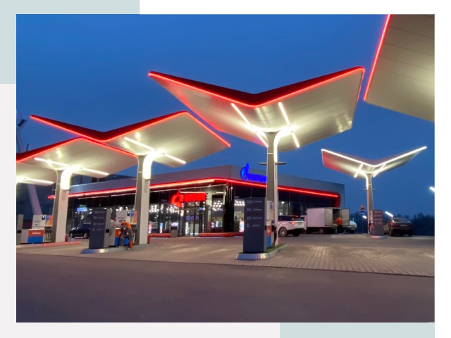 Навесы для АЗС в Грозном