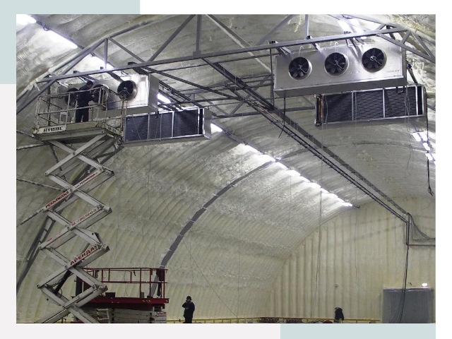 Оснащение ангаров в Грозном