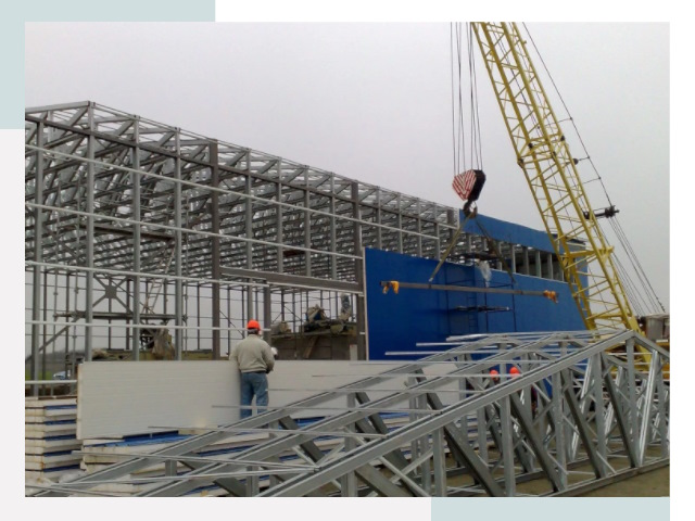 Монтаж ангаров в Грозном